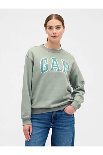GAP Дамска светлозелена пуловер с лого