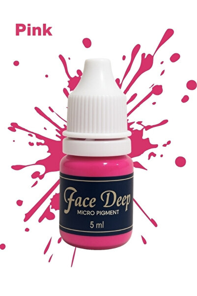 Face Deep 5ml Kalıcı Makyaj Boyası (Pink) Yüksek Pigment Profesyönel Kalıcı M...