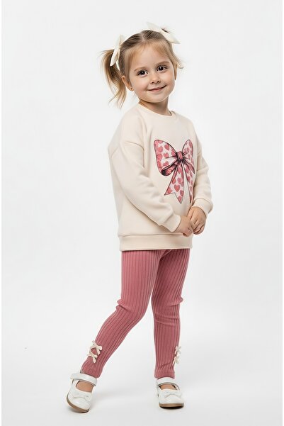 Beray Bebe Cotton Seasonal Bow Printed Leggings Set