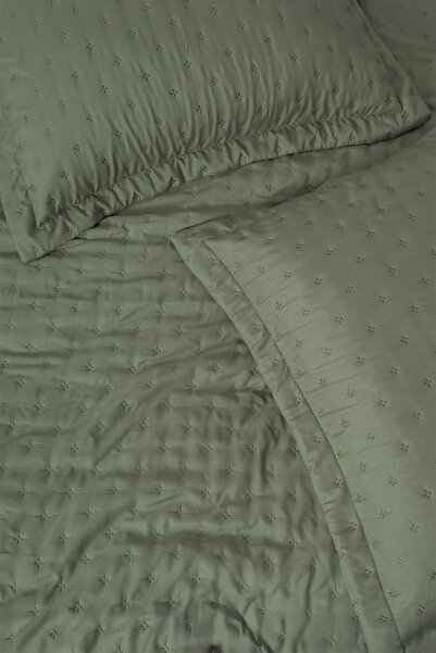 Cotton Box Serra Single Bedspread Niva Sage