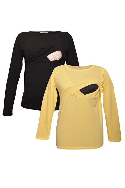 Luvmabelly MYRA2701_2709 Emzirme tshirt seti