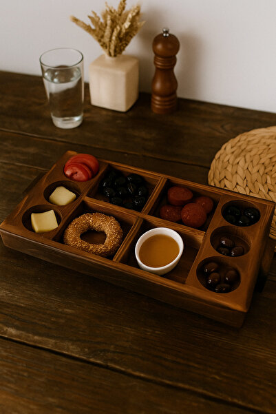 Becenhouse Natural Wooden Cheese and Presentation Plate Natural Handmade