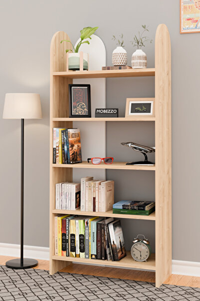 Limnizza 5 Raflı Kitaplık Çok Amaçlı Raf Ünitesi Dekoratif Düzenleyici Salon Ofis Genç Odası Çalışma Odası