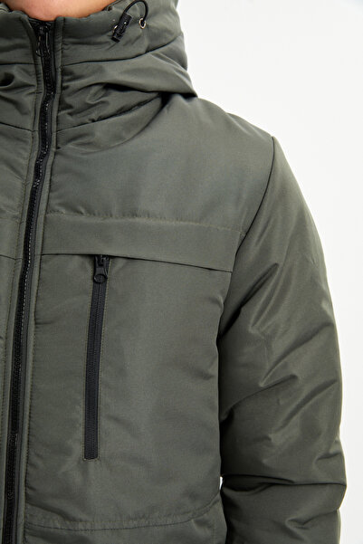 D1fference Водо- та вітронепроникний куртка-пальто з капюшоном, підкладкою з гелевого волокна та кишенями