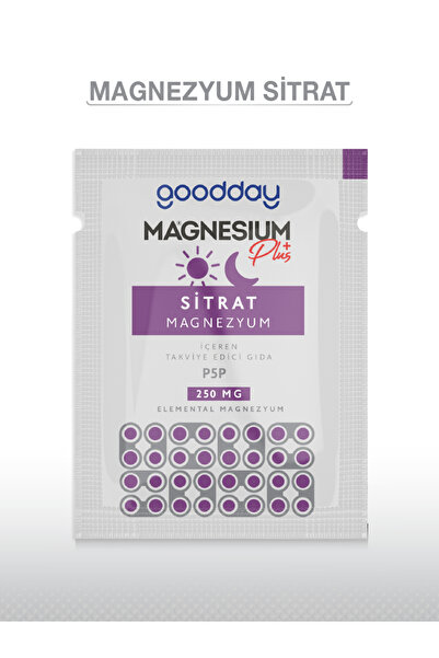 goodday MAGNESIUM PLUS S (MAGNEZYUM SİTRAT) & P5P