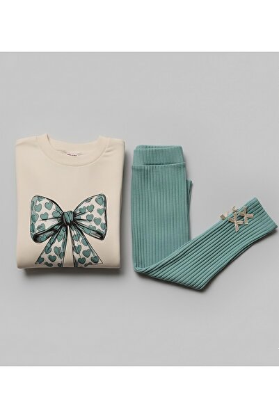 Beray Bebe Cotton Seasonal Bow Printed Leggings Set