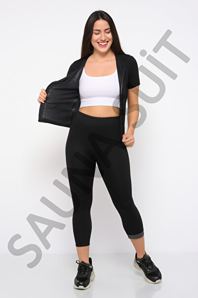 SAUNA SUIT Slimming Slimming Fat Burning Original Thermal Sweating Tights and Zippered Set