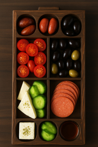 Becenhouse Natural Wooden Cheese and Presentation Plate Natural Handmade
