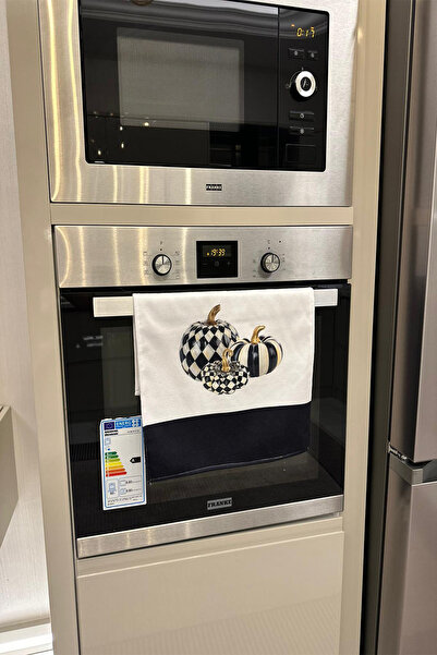 DEKOMOD Dekoratif Mutfak Pamuklu Fırın Havlusu Özel Desenli Damalı Model 35x50 Cm Yıkanabilir Pamuklu Ürün