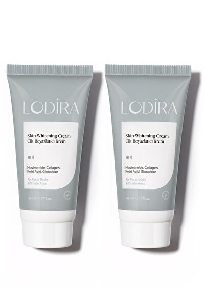 Lodira Cosmetic İkili Cilt Beyazlatıcı, Leke karşıtı, Aydınlatıcı Krem Seti 2...