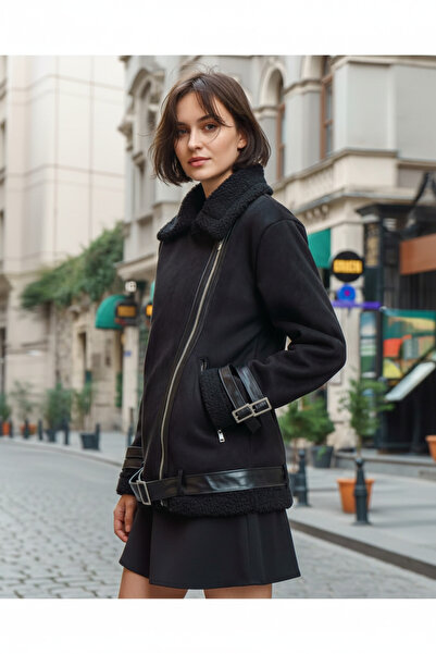 Des'ree Kemer Mynoa Suede Coat-oversize Suede Coat Γυναικείο παλτό