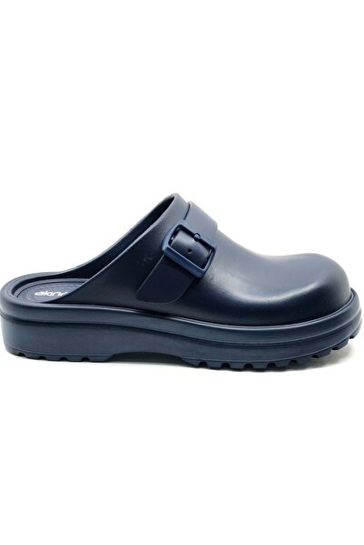 KOCAMANLAR Sabo Doctor and Nurse Slippers Thick Sole Orthopedic Men's Slippers Dark Blue