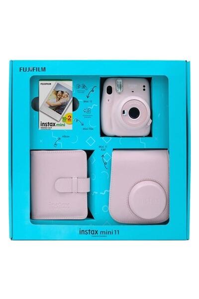 Fujifilm Instax Mini 11 Kare Albümlü 20'li Filmli Pembe Box