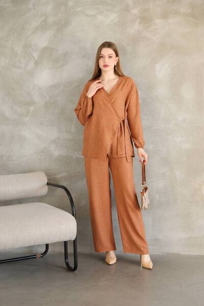 MEN Cross Linked Cotton Linen Kimono Set