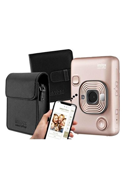Fujifilm Instax Mini Liplay Hybrid Blush Gold Fotoğraf Makinesi Hediye Seti