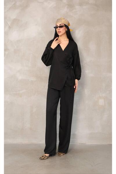 MEN Cross Linked Cotton Linen Kimono Set