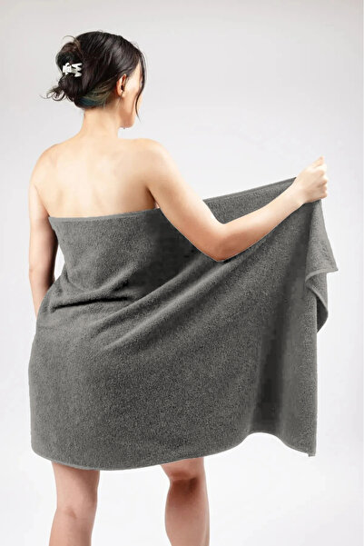 Elaganya 6-Piece Gray Bath Towel 70X140 | Soft & Absorbent Spa Hotel Towel Set 100% Cotton