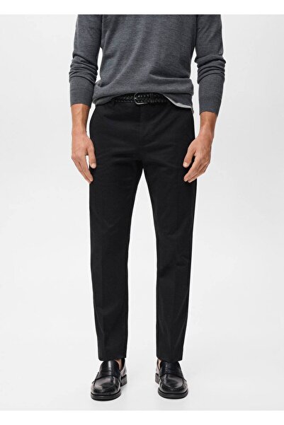 MANGO Man Regular kesim pamuklu pantolon