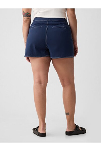 GAP Kadın Lacivert 4" Downtown Khaki Şort