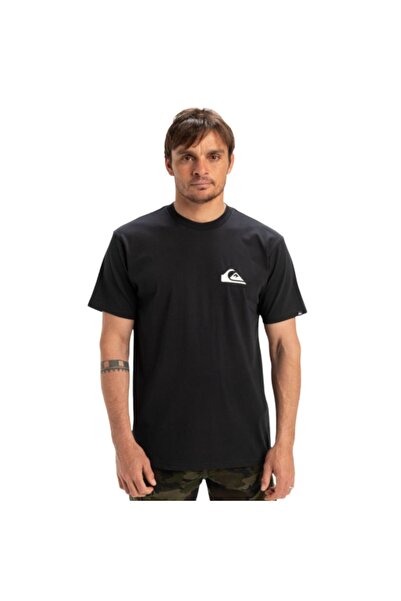 Quiksilver تي شيرت Ev Mini Logo Erkek Siyah Günlük Stil Eqyzt08042-kvj0