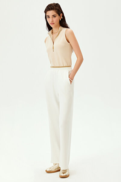 Allyco Ribana Detaylı Beli Lastikli Regular Örme Pantolon