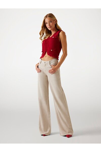 Guess Sexy Palazzo Kadın Palazzo Fit Pantolon