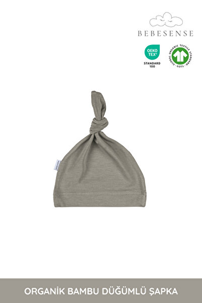 BEBESENSE Organik Bambu Şapka – Ayarlanabilir, Yumuşak, Nefes Alabilen Kumaş