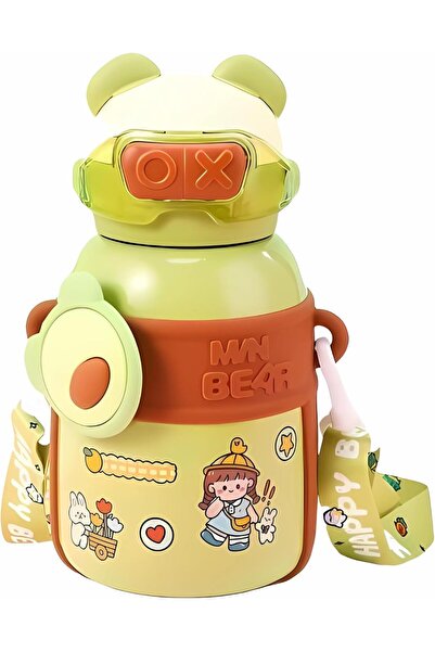 Twisoo زجاجة مياه للأطفال من الفولاذ المقاوم للصدأ - مقاومة للتسرب، معزولة با...