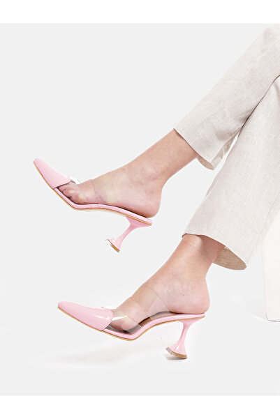 ZORIWORLD Amor Pink Heart Heels for Women - High Heels, 3 Inch Block Heel