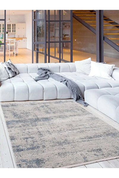 PetraHomeLiving Breda Modern Salon ve Oturma Odası Halısı - Mavi