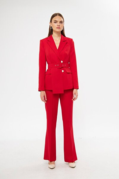 LOVELF Yaka Detaylı İspanyol Paça Takım