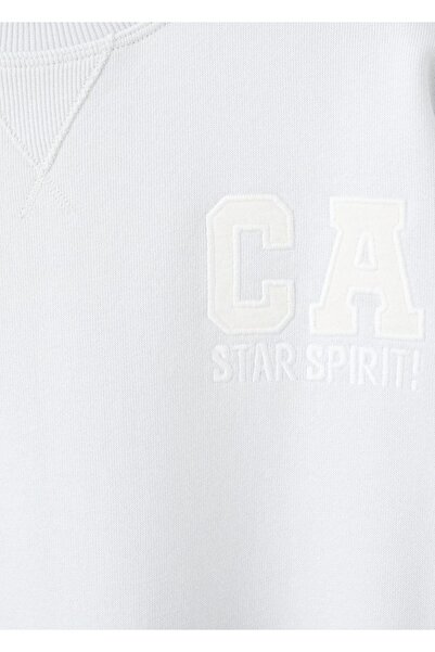 MANGO Kids Desenli pamuklu sweatshirt