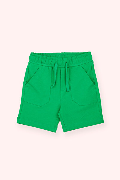 Panço Erkek Bebek Örme Yeşil Şort