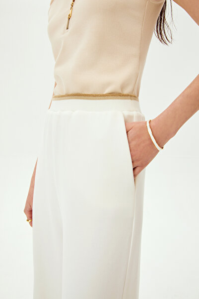 Allyco Ribana Detaylı Beli Lastikli Regular Örme Pantolon