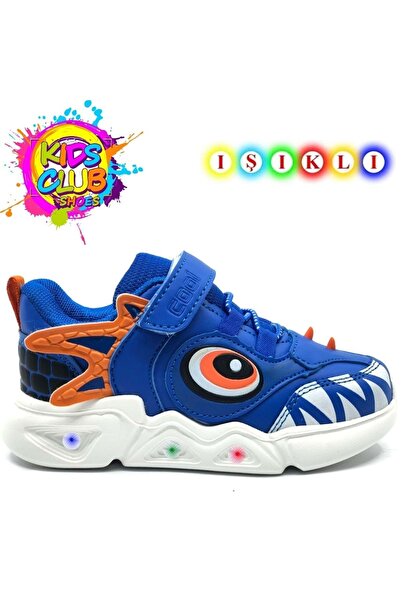 Kocamanlar Ayakkabı Cool Stego Lighted Orthopedic Children's Sports Shoes Blue