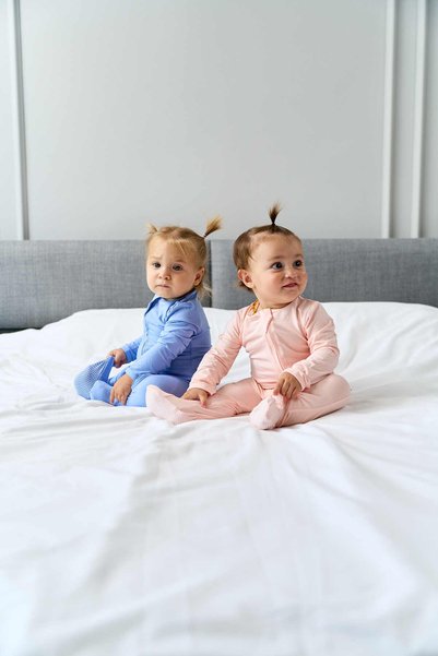 BEBESENSE Bamboo Footed Baby Romper – Double Zipper, Heat Balancing and Breathable