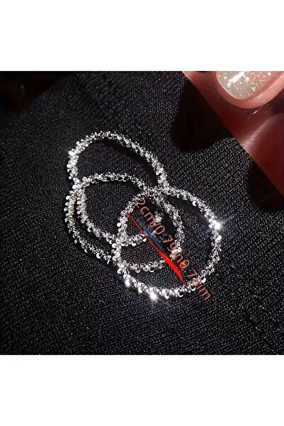 Minnoş Dükkan 3Pcs Minimalist Shimmering Dainty Ring