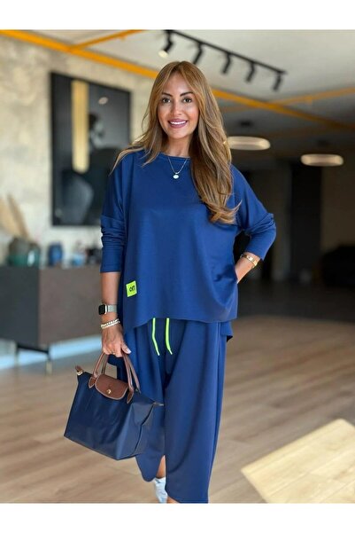 JANES Țesătură din bumbac viscoză - Set dublu pentru femei cu detaliu stemă