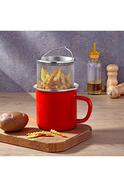 Bonera Emaye Derin Kızartma Tavası - 12cm