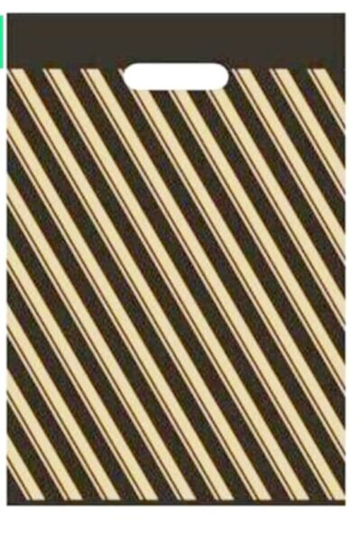 AKSAN Plastik Takviyeli Çanta No:2 Siyah Çizgili