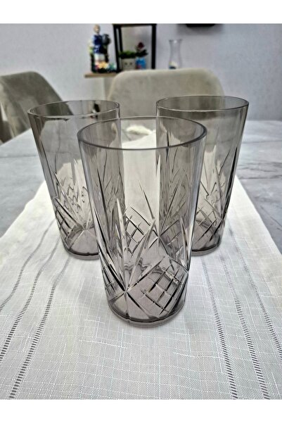 Avantaj Kapıda Set of 6 Acrylic Water Soft Drink Ayran Cups (Not Glass) – | Unbreakable | Home and Business Gift Suitable