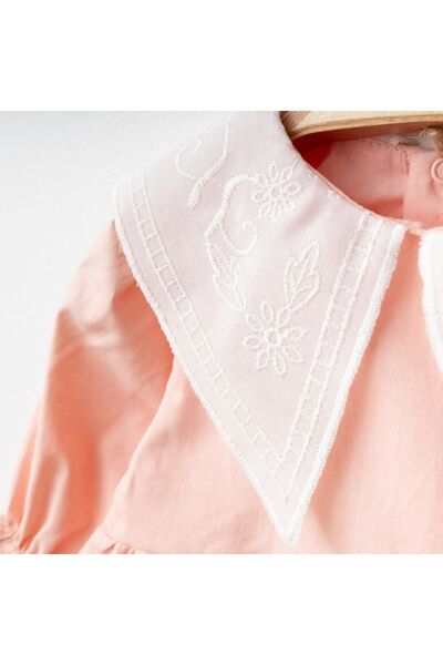 Minimus Newborn Baby Girl Daisy Cotton Dress, Triangle Neck, Headband, Lace Woven Baby Dress Set