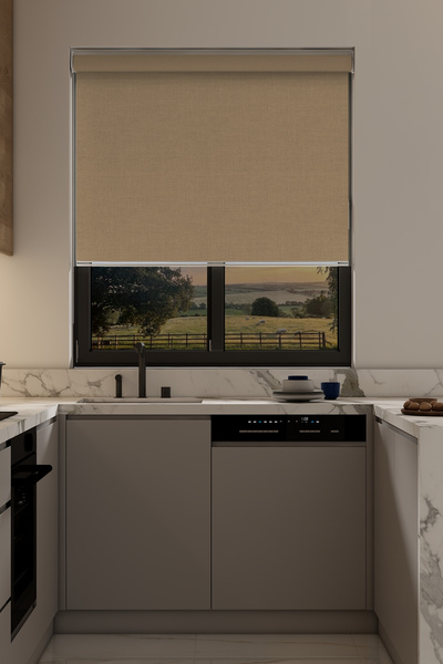 Aguila Home Mat Camel Güneşlik Stor Perde, Güneşlik Perde, Alüminyum Kasa, Me...