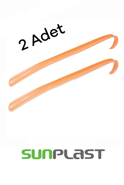 Sunplast 2 Adet 58 Cm Askılı Ayakkabı Çekeceği Uzun Plastik Kerata Renkli Aya...