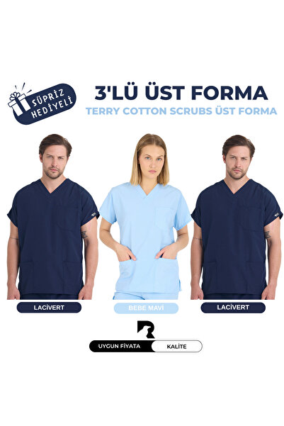 KARGA ÜNİFORMA Set de 3 uniforme superioare - Set de uniforme unisex pentru a...