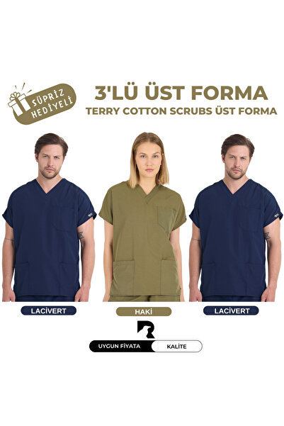 KARGA ÜNİFORMA Set de 3 uniforme superioare - Set de uniforme unisex pentru a...