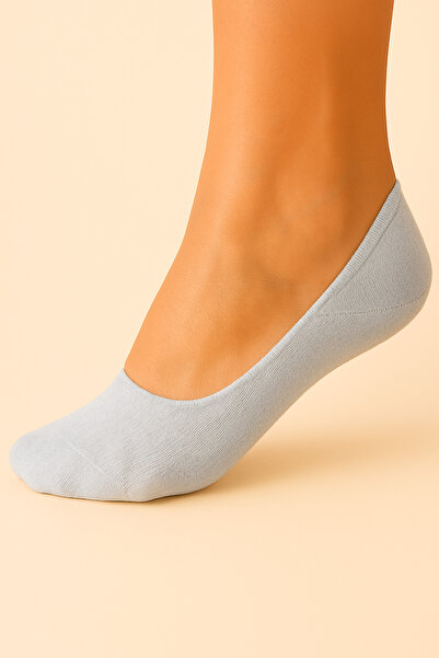 Mudizone Комплект от 6 сиви унисекс невидими чорапи Ballerina