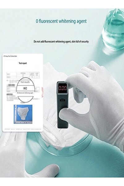 Raffine Pack of 30 Large Ergonomic Design Comfortable High Elastic Individually Wrapped 100% Cotton Sterilis