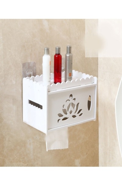 Raffine Bathroom Storage Shelf Cabinet Rack White