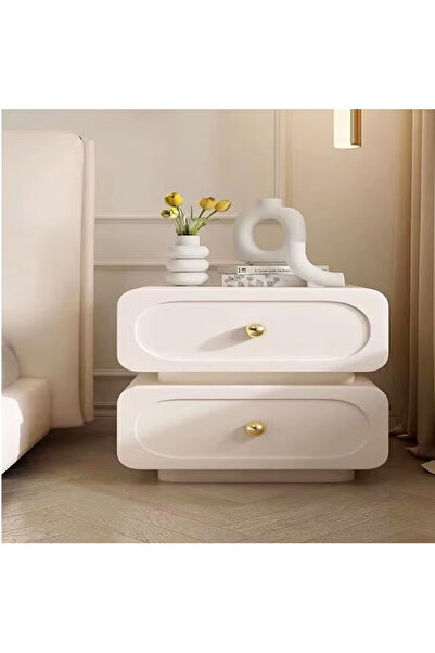 Raffine Use Modern Aesthetic Design Nightstand Durable Solid Wood Bedside Table Bedroom Chest of Drawers